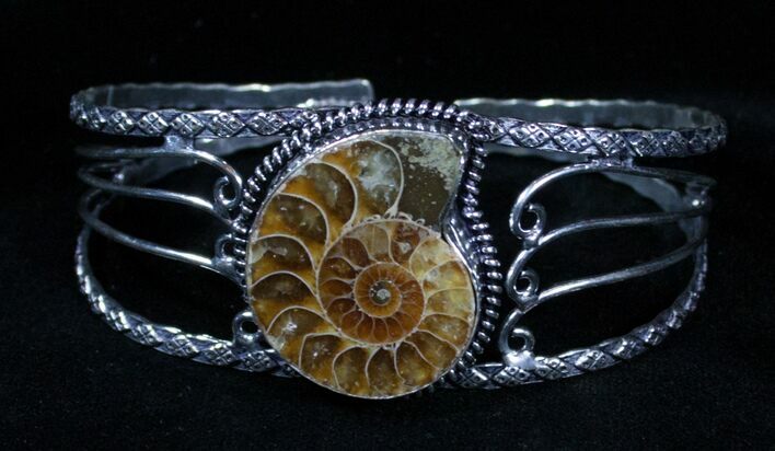Beautiful Ammonite Fossil Bracelet #3362